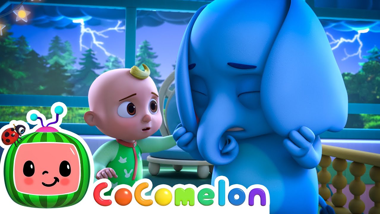 I Hear Thunder! 🌩️ Rain, Wind & Snow! ☀️❄️| NEW 🌩️ CoComelon Animal Time | Animals for Kids img