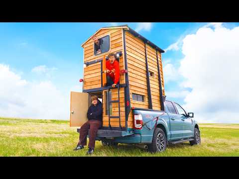 We Built A 3 Story Truck Bed Tiny Home! img